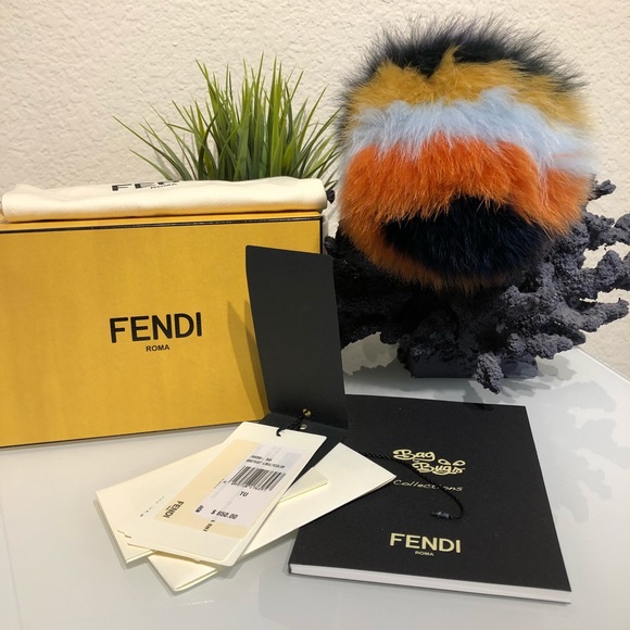 Fendi Accessories - Fendi Mink Amethyst Bag Monster Charm